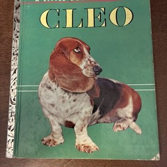 Vtg 1957 Golden Book CLEO Basset Hound Photo Story 1st Ed Vtg 1957 Acceptable