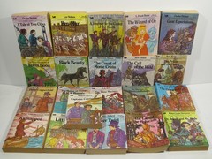 VTG Lot of 21 Illustrated Classic Edition Mini PB Books~Fantasy~People~Animals
