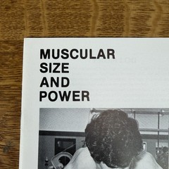 Super Rare Original Lou Ferrigno Muscular Size Power Bodybuilding Booklet Book