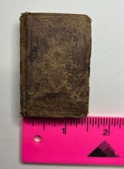 19th century Dew Drops, miniature religious book, antique devotional (poor cond)