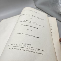 Life and Times of Benjamin Franklin by James Parton 1864 Volume 2