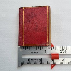 Small Rain Upon the Tender Herb 3rd Ed Red Leather 1832 Victorian Miniature Book
