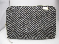 Kestrel Duo Zip Clutch Makeup Organizer – Chevron Print