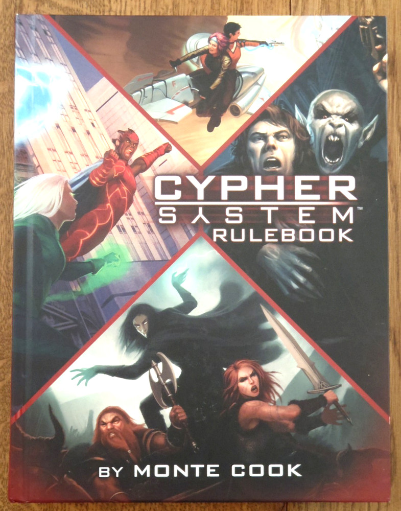 Cypher System Rulebook RPG by Monte Cook & Bruce Cordell – 2015 Hardcover