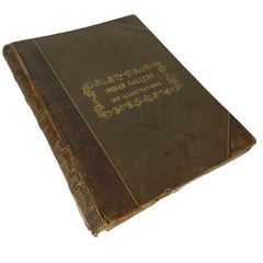 Extra Large 20 x 15 Antique Book Indian Tribes Of North America NO Illustrations