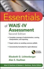 Essentials of WAIS-IV Assessment (Essentials of Psychological Assessment) – GOOD