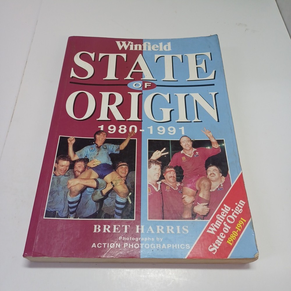 Winfield State Of Origin 1980-1991 – Brett Harris – Large Paperback Rugby