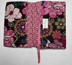 VERA BRADLEY Quilted Fabric Journal BOOK COVER 5.25”x7.75” Retired
