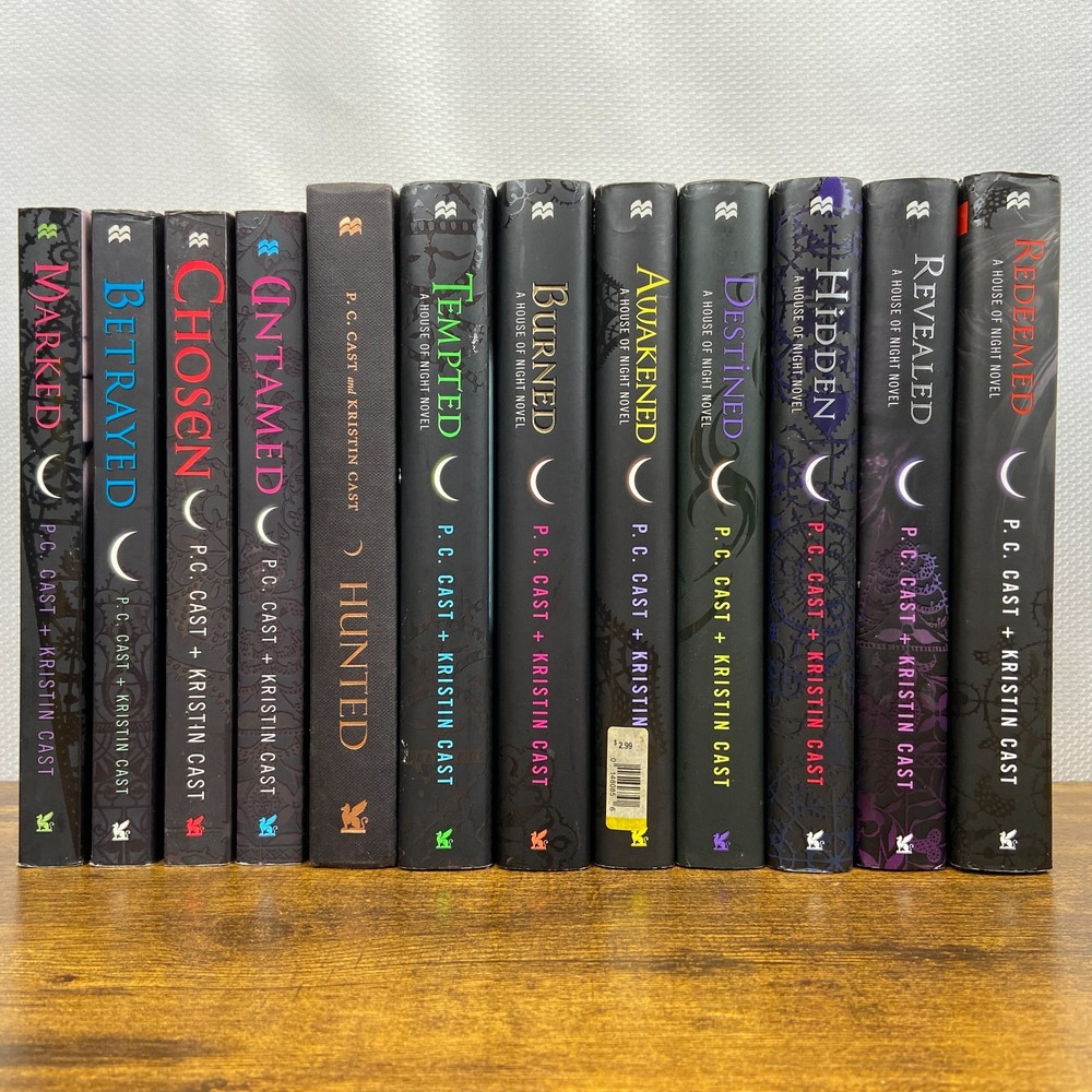 House Of Night Complete Series 1-12 HC/PB Book Lot P.C. & Kristin Cast Vampire