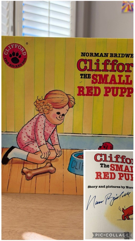 SIGNED Clifford The Small Red Puppy Norman Bridwell HCDJ FINE