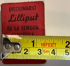 RARE! Vintage 1957 Mini Dictionary Tiny German Spanish – 640 pages