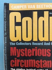 LOT OF 7 GOLDMINE MAGAZINES. ALL FROM YEAR 2008, BIWEEKLY MAGAZINE ISSUES.
