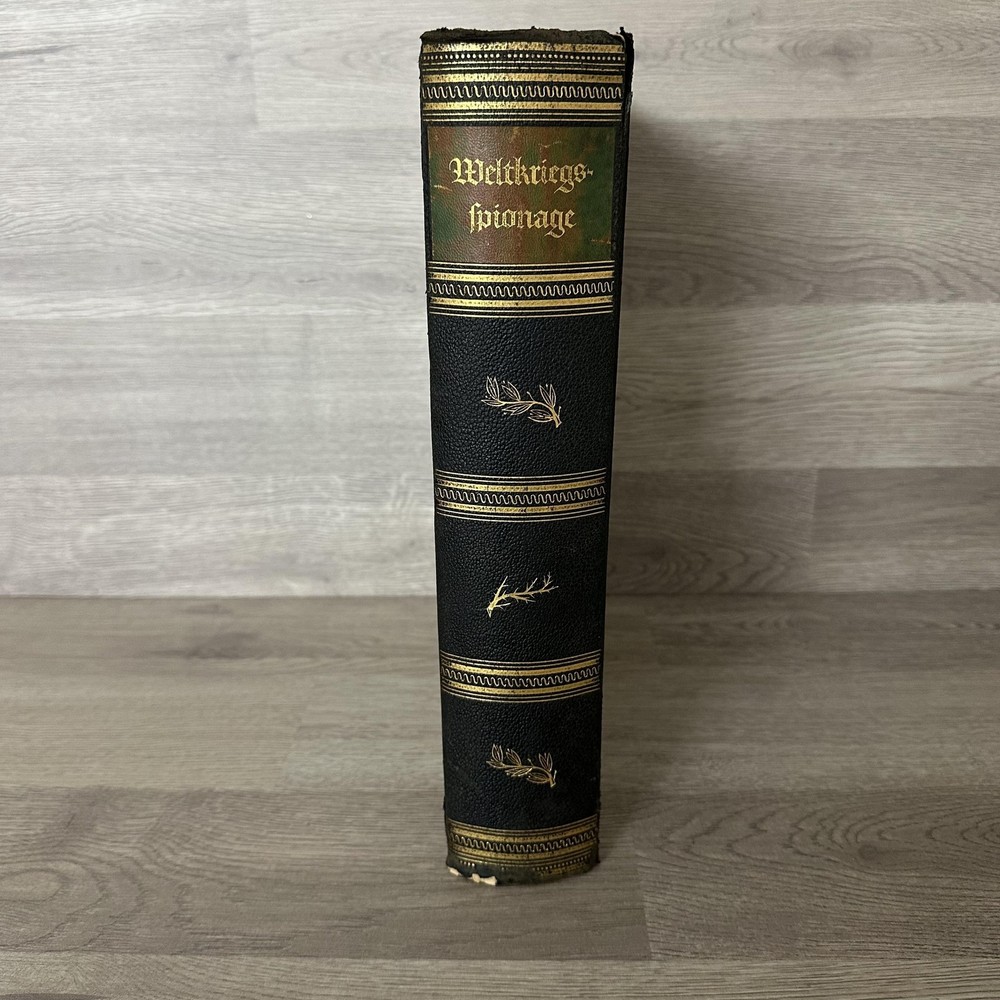 Vintage Die Weltkriegsspionage Hardcover 1921 Germany WWI Espionage Illustrated