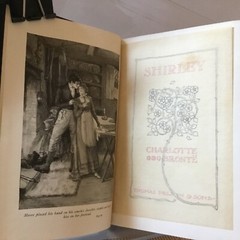 1907 SHIRLEY–Vintage green leather 642 pages–Thos. Nelson/Sons GC