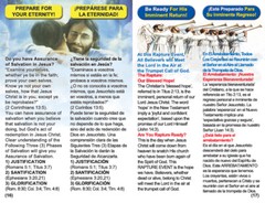 ENGLISH & SPANISH, RAPTURE BIBLE Tracts, 40 Pack in 2 Covers, 20 Pages Each