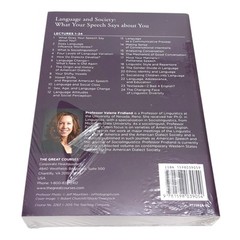 Great Courses Language & Society by Valerie Fridland Transcript, DVD & Guidebook
