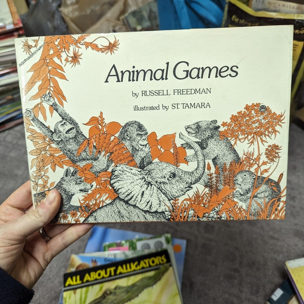 Animal Games by Russell Freedman (1976, Library Binding, Ex Lib)