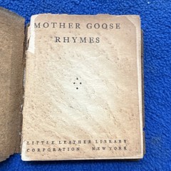 Mother Goose Rhymes Hardcover Little Leather Library Corp Illustrated English