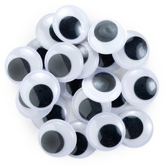 CousinDIY Paste-On Wiggle Eyes 25mm 20/Pkg-Black – 5A002XQM-1GYKL