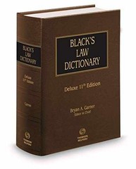 Black’s Law Dictionary, Deluxe – Hardcover, by Bryan A. Garner – Very Good