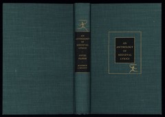 Edited by Angel Flores.: AN ANTHOLOGY OF MEDIEVAL LYRICS (ML 330) NF/VG+ Copy