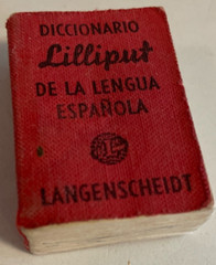 RARE! Vintage 1957 Mini Dictionary Tiny German Spanish – 640 pages