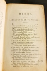 1849 Hymns Methodist Episcopal Church *Leather Binding 736 Pages Abolitionist  