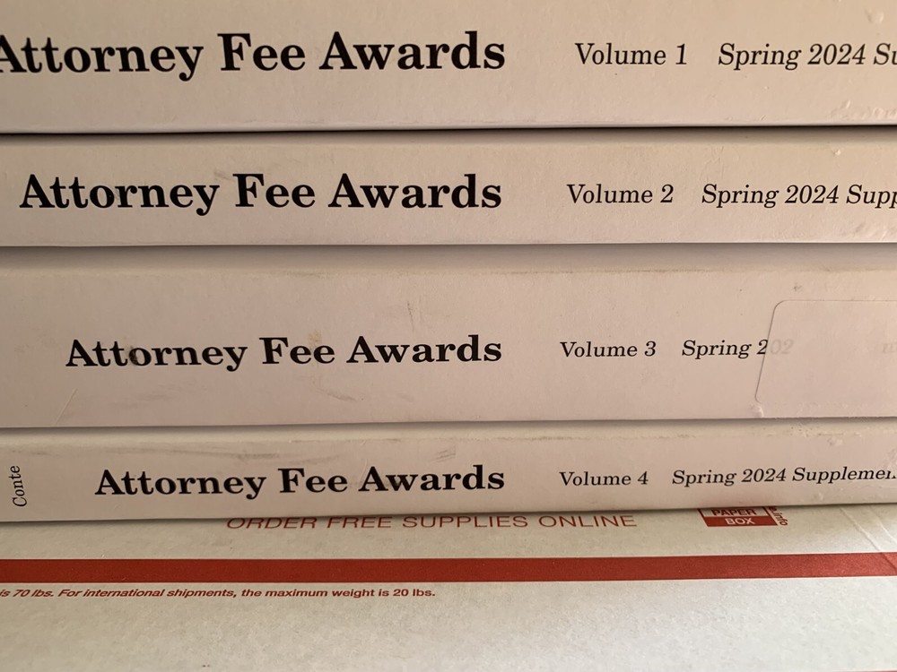 2024 Attorney Fee Awards SUPPLEMENT SET THOMSON REUTERS 9798350255287 ALBA CONTE
