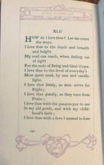 Love Poems of E B Browning, 1902, John Lane Publisher