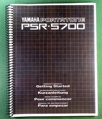 Yamaha PSR-5700 Instruction Manual: 56 Pages & Protective Covers!