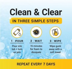 Hot Tub Chemicals 3-in-1 Cleaner Clarifier Conditioner for Spas 8oz
