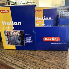 Berlitz ITALIAN TODAY Course Book Learners Guide English/Italian Dictionary +