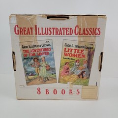 Great Illustrated Classics 8 Book Box Set Hardcover Baronet Books Vintage