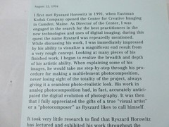 Ryszard Horowitz SIGNED Inscribed 1998 Fine Art Photography Book Monograph