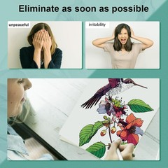 Humming Bird Adult Coloring Book Spiral Bound Mindfulness Adult Coloring Book fo