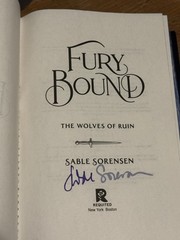 Fury Bound Sable Sorensen Deluxe Limited Edition Hand Signed Wolves Of Ruin New