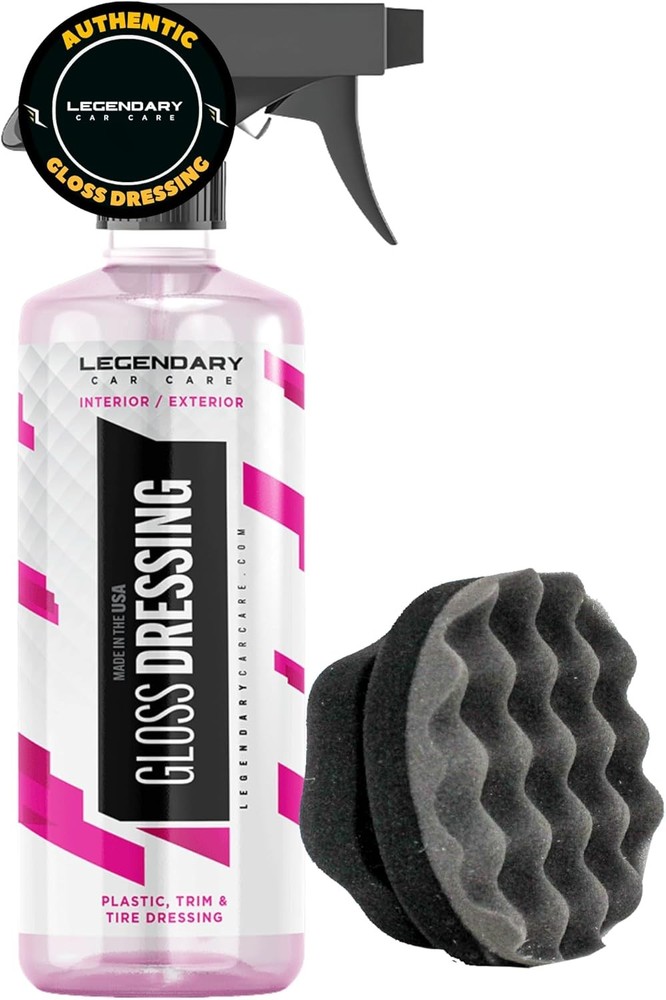 Legendary Gloss Dressing with Applicator 16oz – Tire Shine Spray & Plastic Resto