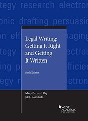 Legal Writing: Getting It Right – Paperback, by Ray Mary; Ramsfield – Very Good