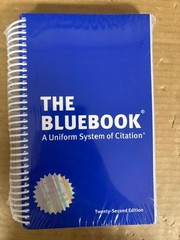 The Bluebook: a Uniform System of Citation 22nd edition BRAND NEW SEALED