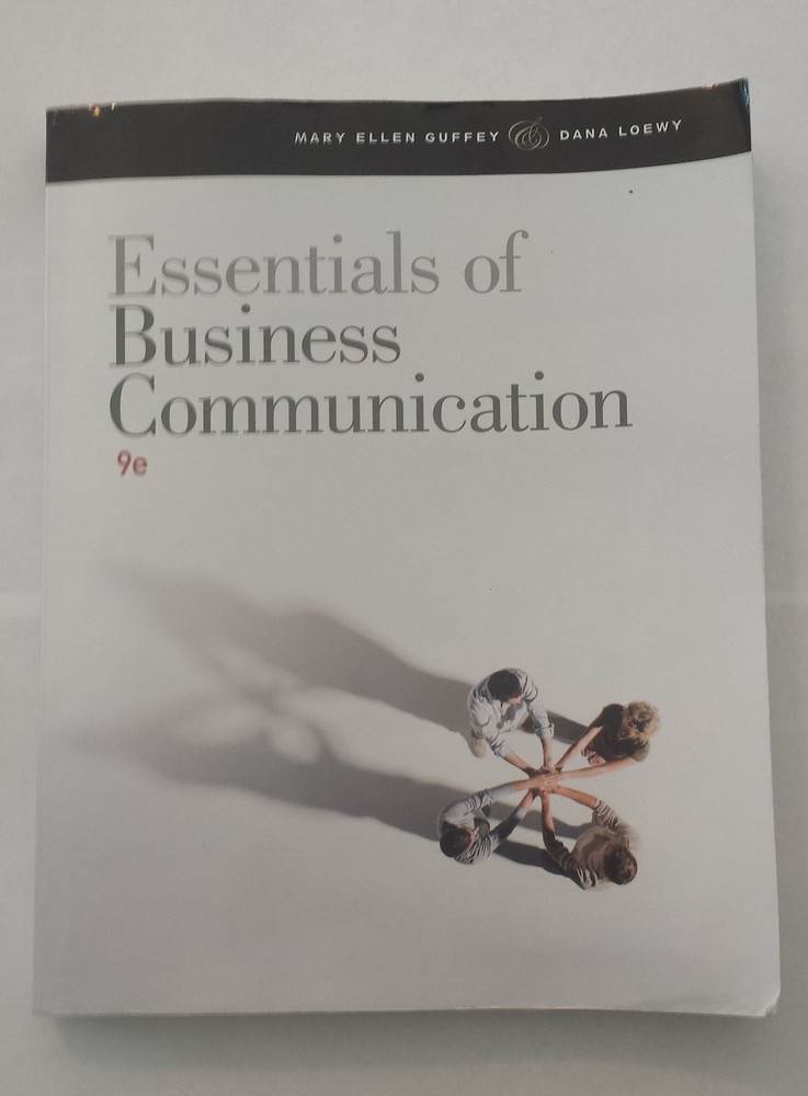 Essentials of Business Communication – paperback Guffey, Mary Ellen|Loewy, D…