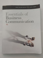 Essentials of Business Communication – paperback Guffey, Mary Ellen|Loewy, D…