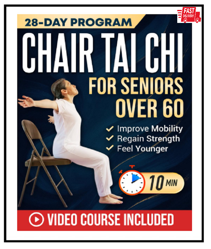 Chair Tai Chi for Seniors Over 60: Safe & Easy 10-Minute Daily Seated Flows…