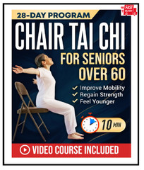 Chair Tai Chi for Seniors Over 60: Safe & Easy 10-Minute Daily Seated Flows…