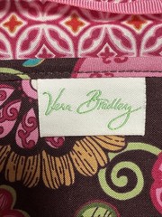 VERA BRADLEY Quilted Fabric Journal BOOK COVER 5.25”x7.75” Retired