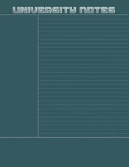 University Notes: 100 Pages of Cornell Note Paper, 8.5×11 In., Matte Cover by…
