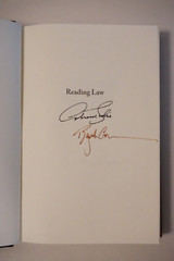 Reading Law by Antonin Scalia and Bryan A. Garner 2012 Signed 1st Printing HC DJ