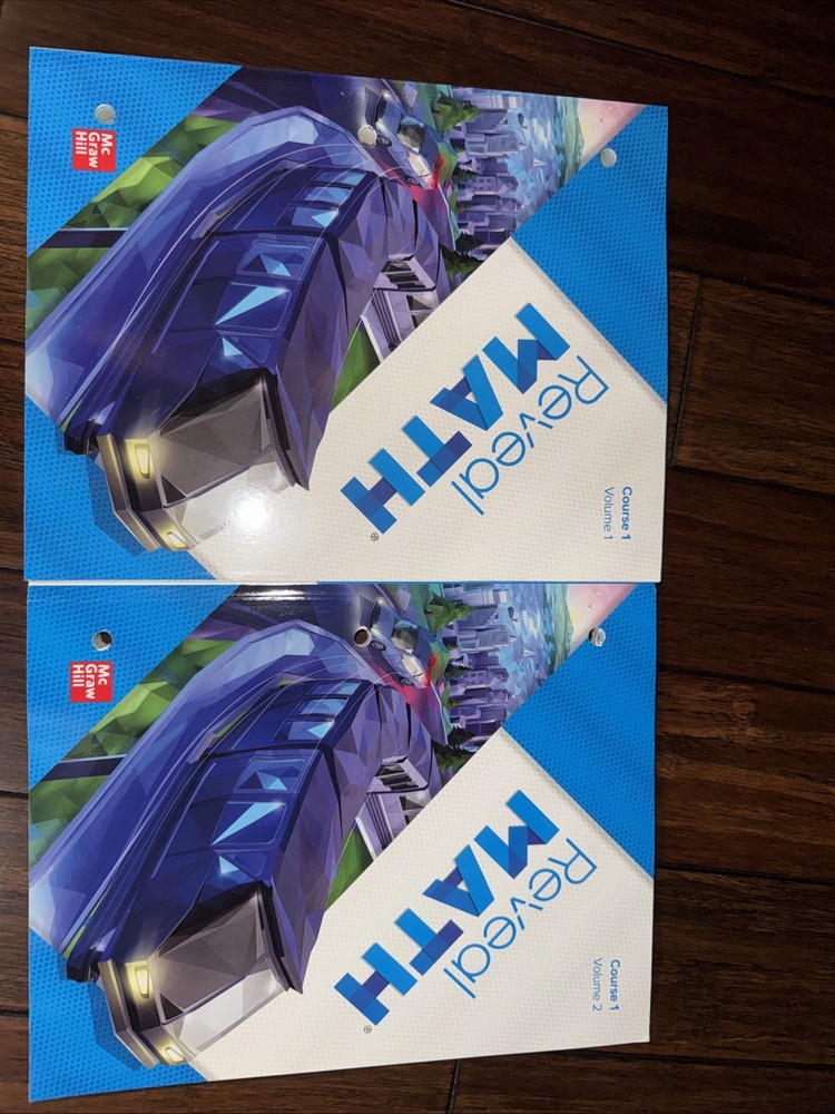 Reveal Math Student Edition, Grade 6, Volume 1 and 2 Set by McGraw Hill Unused