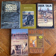 Lot of 10 Books on Animal Tracking Deer Coyote Hunting Fur Trapping Bowhunting