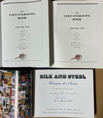 The Colt Engraving Book Vol 1&2 + Silk & Steel Signed Set by R.L. Wilson Ltd Ed