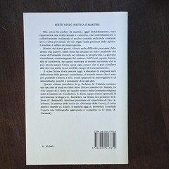 Edith Stein Edith Stein: Mistica e Martire PB Italian 1998 Vaticana